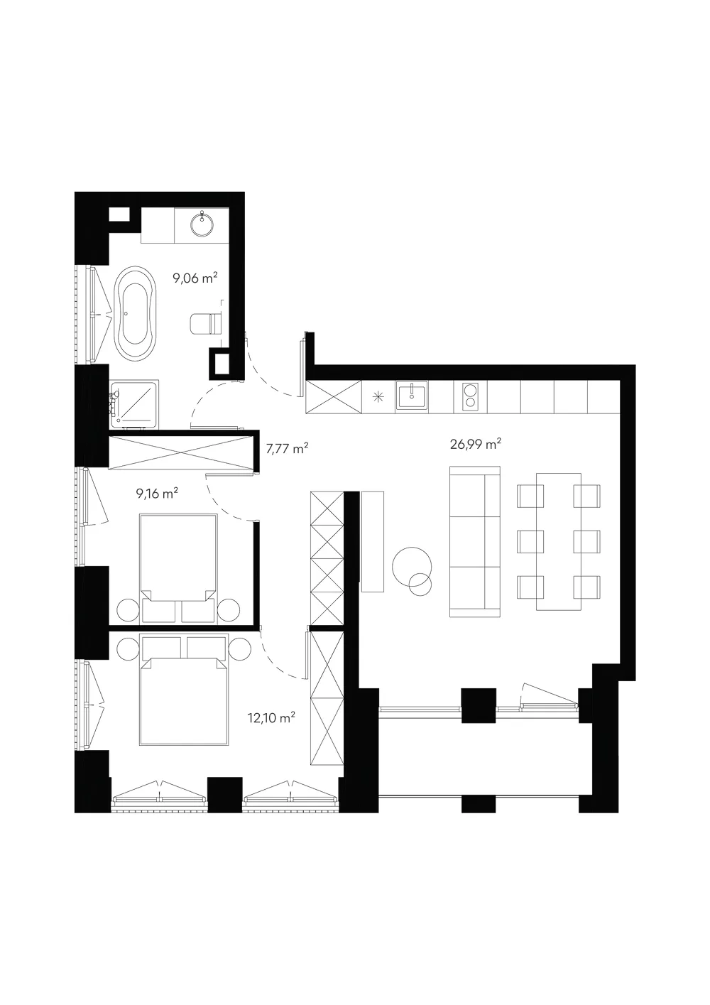 Buto D2-1307 planas